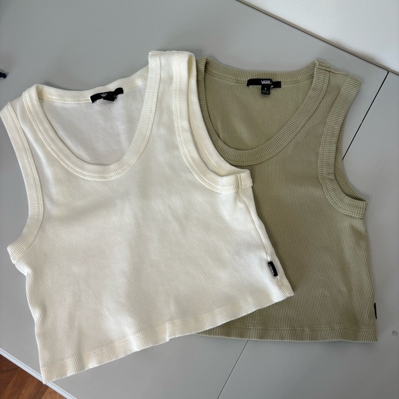 VANS Drew Ribbed Crop Tank Top Bundle Sz S - Picture 7 of 8